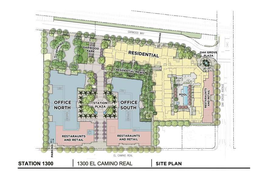 1300 El Camino Real, Menlo Park, CA for sale - Site Plan - Image 1 of 1