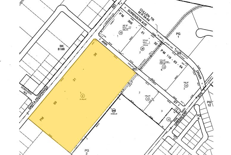 9400-9500 Santa Fe Springs Rd, Santa Fe Springs, CA for rent - Plat Map - Image 2 of 6