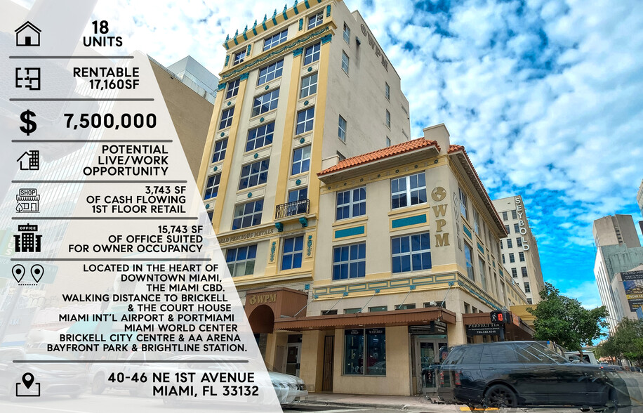 40-46 NE 1st Ave, Miami, FL for sale - Building Photo - Image 1 of 1