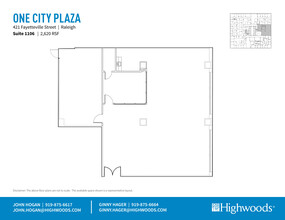 421 Fayetteville St, Raleigh, NC for rent Floor Plan- Image 1 of 1