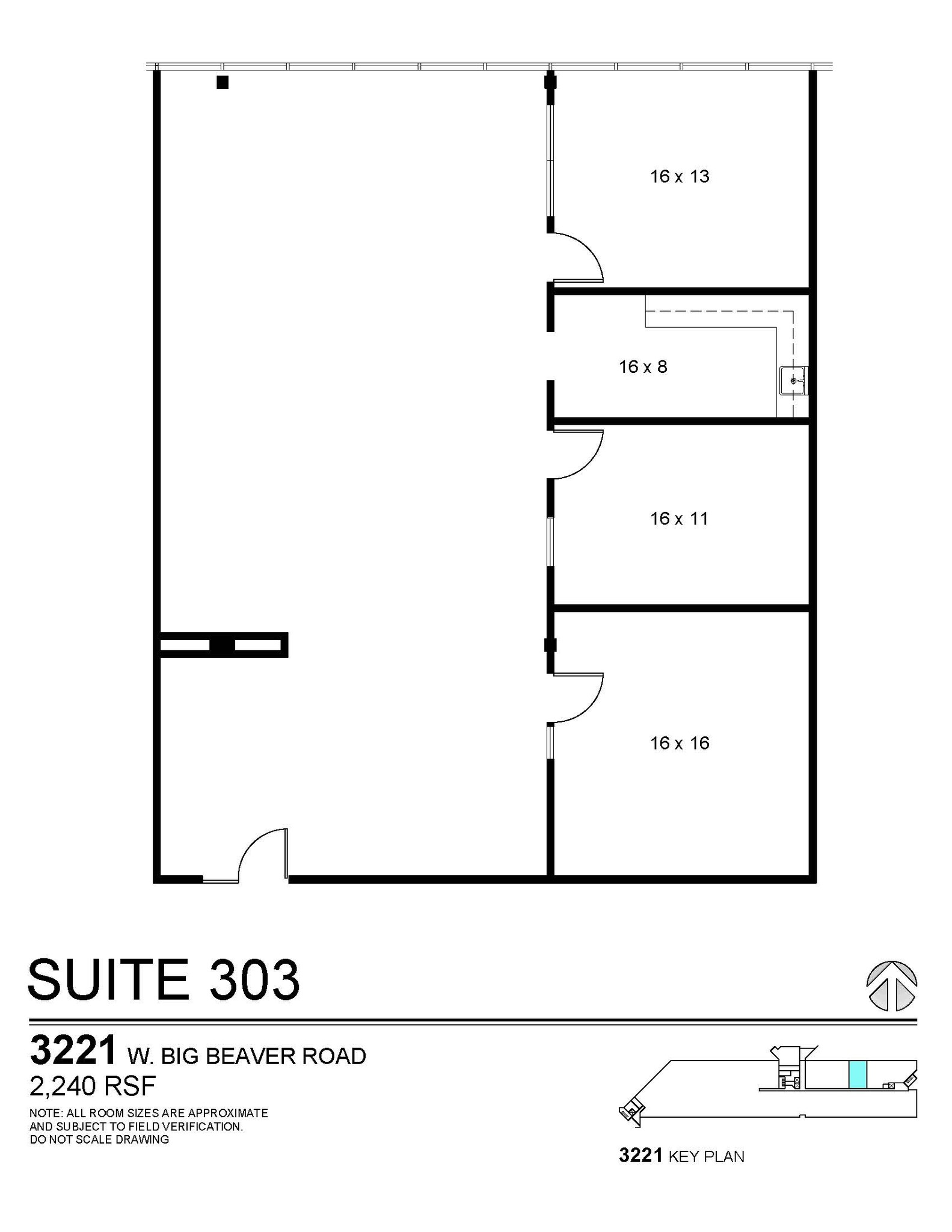 3155 W Big Beaver Rd, Troy, MI for rent Floor Plan- Image 1 of 1