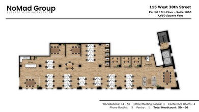 115-125 W 30th St, New York, NY for rent Floor Plan- Image 1 of 7