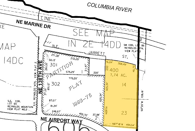 14125-14145 NE Airport Way, Portland, OR for rent - Plat Map - Image 3 of 3