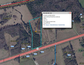 000 Hwy 72, Calhoun Falls, SC - aerial  map view