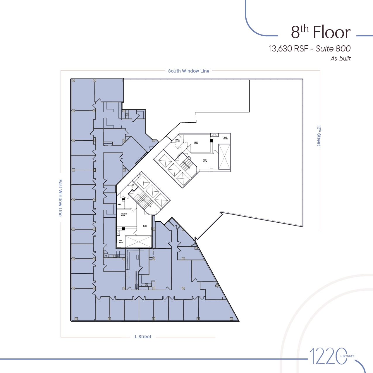 1220 L St NW, Washington, DC to rent Floor Plan- Image 1 of 1