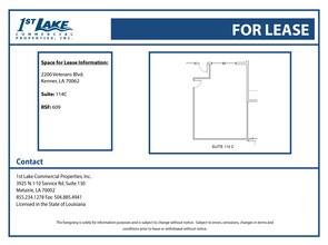 2200 Veterans Memorial Blvd, Kenner, LA for rent Floor Plan- Image 1 of 1