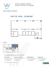 5510 Lincoln Blvd, Playa Vista, CA for rent Floor Plan- Image 1 of 3