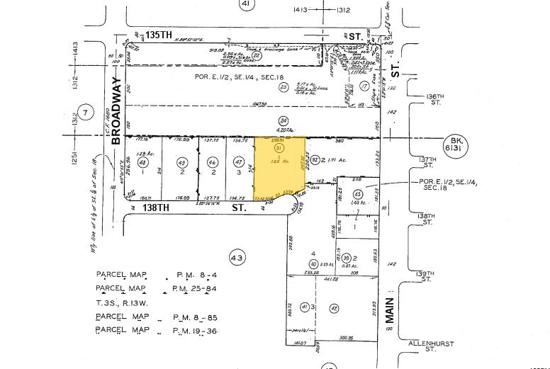 201 W 138th St, Los Angeles, CA for sale - Plat Map - Image 3 of 5