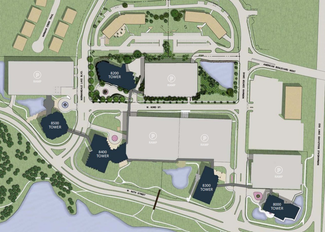 8000-8500 Normandale Lake Blvd, Bloomington, MN for rent Site Plan- Image 1 of 1