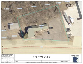 176 US-212 Hwy, Granite Falls, MN - aerial  map view