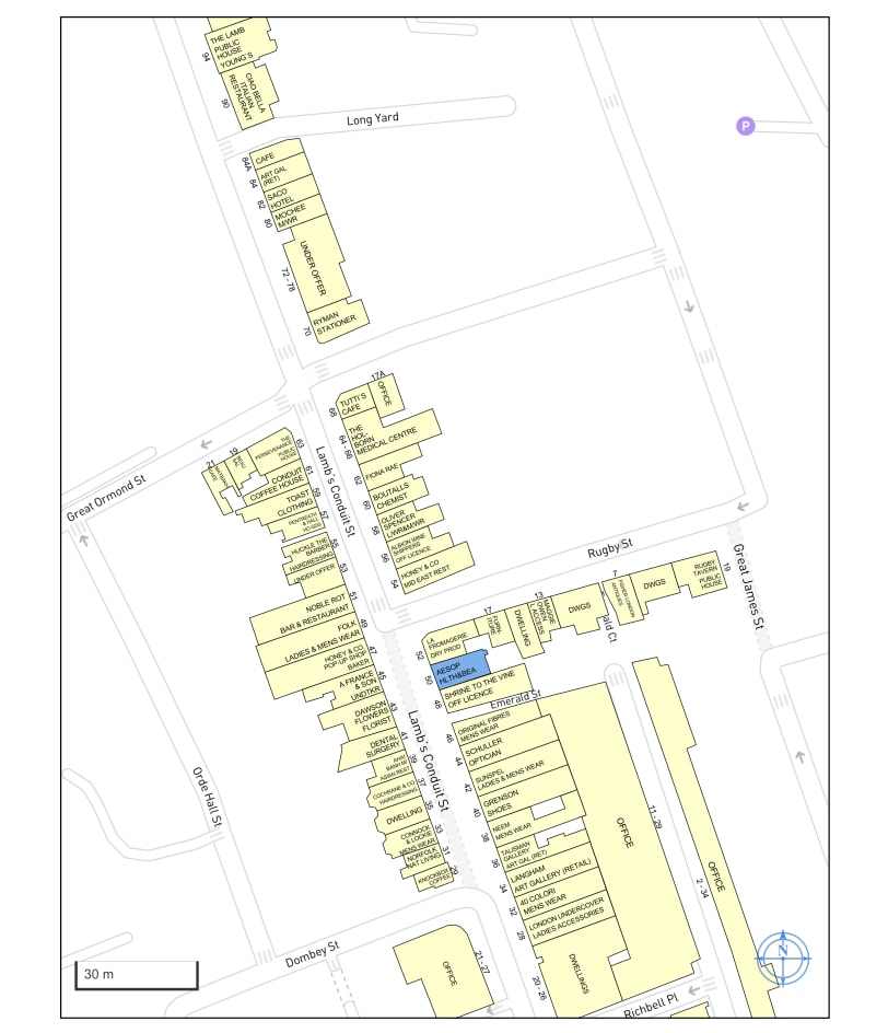 50 Lambs Conduit St, London to rent Goad Map- Image 1 of 1
