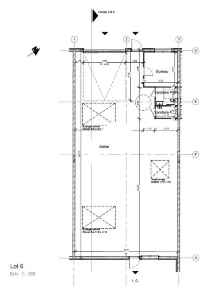Light Industrial in Saint-Herblain to rent - Floor Plan - Image 2 of 6