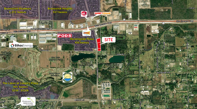 Cullen Blvd And Beltway 8, Houston, TX - aerial  map view