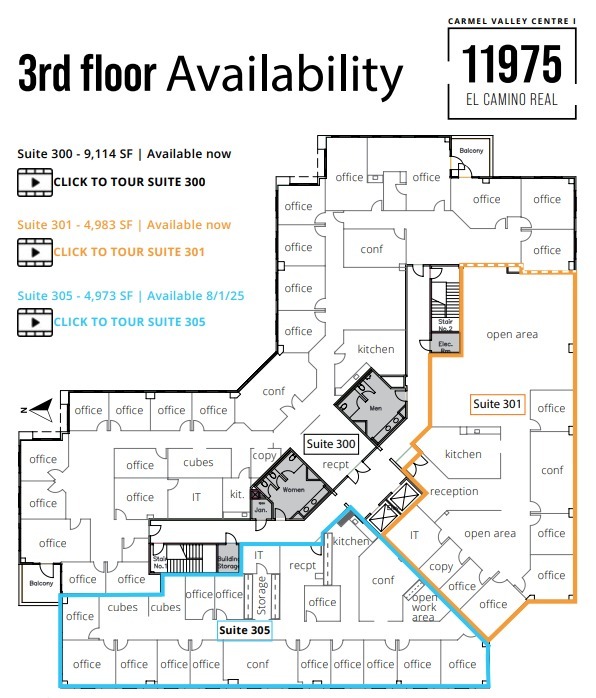 11975 El Camino Real, San Diego, CA for rent Floor Plan- Image 1 of 1