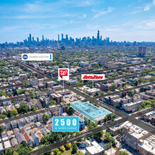 2500 W North Ave, Chicago, IL - aerial  map view