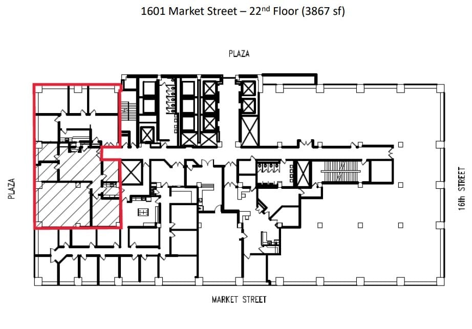 1601 Market St, Philadelphia, PA to rent Floor Plan- Image 1 of 1