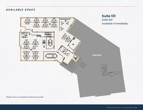 11980 NE 24th St, Bellevue, WA for rent Floor Plan- Image 1 of 1