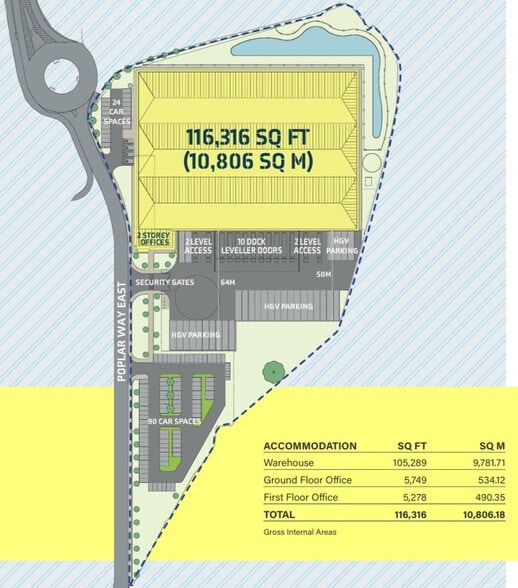 9 Poplar Way E, Avonmouth to rent - Site Plan - Image 3 of 10