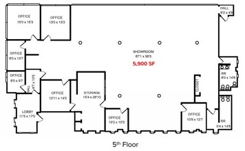 626 Madison Ave, Toledo, OH for rent Floor Plan- Image 1 of 1