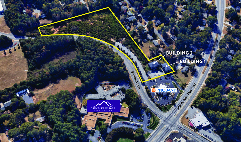 301-311 Gwinnett Dr, Lawrenceville, GA for sale - Aerial - Image 1 of 1