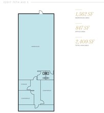 22017-22035 70th Ave S, Kent, WA for rent Floor Plan- Image 1 of 1