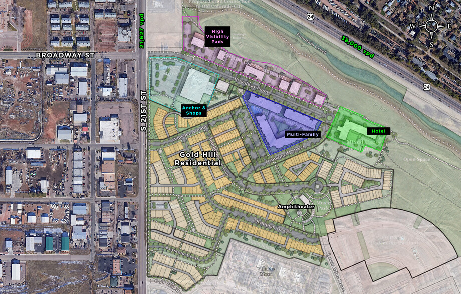 SEC of Highway 24 & 21st St, Colorado Springs, CO for rent - Site Plan - Image 1 of 1