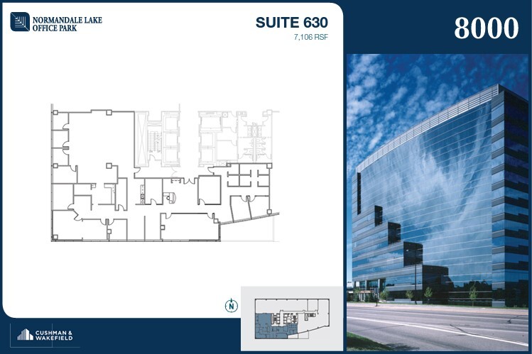 8000-8500 Normandale Lake Blvd, Bloomington, MN for rent Floor Plan- Image 1 of 2