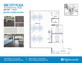 421 Fayetteville St, Raleigh, NC for rent Floor Plan- Image 1 of 2