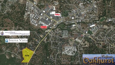 Hwy 41 & Victoria Ln, Oakhurst, CA - AERIAL  map view - Image1