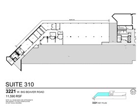 3155 W Big Beaver Rd, Troy, MI for rent Floor Plan- Image 1 of 1