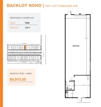 7041-7057 1/2 Vineland Ave, North Hollywood, CA for rent Floor Plan- Image 1 of 1