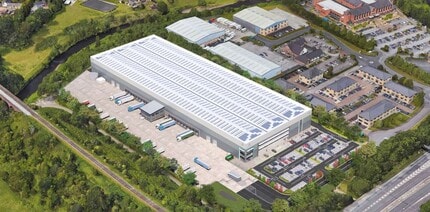 Waterfold Park, Bury, GTM - Aerial  map view