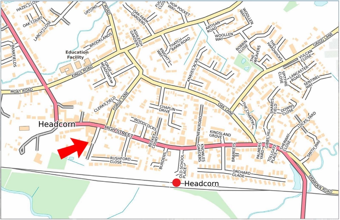 High St, Headcorn to rent Map- Image 1 of 1