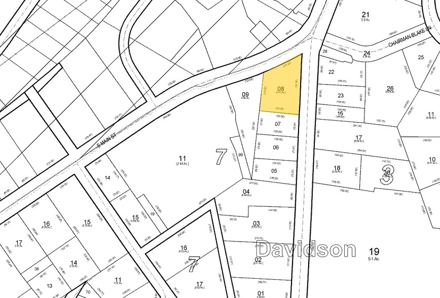 215 S Main St, Davidson, NC for sale - Plat Map - Image 2 of 23