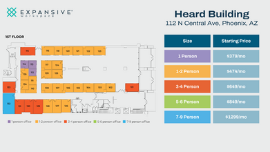 112 N Central Ave, Phoenix, AZ for rent Floor Plan- Image 1 of 5