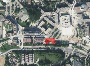 Villefontaine - Aerial map view