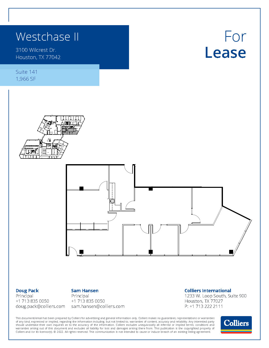 3000 Wilcrest Dr, Houston, TX for rent Floor Plan- Image 1 of 2