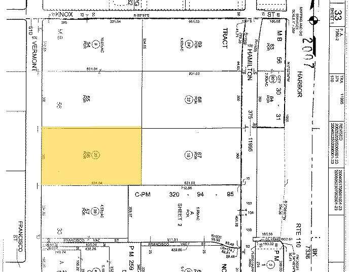 19750 S Vermont Ave, Torrance, CA for rent - Plat Map - Image 2 of 9