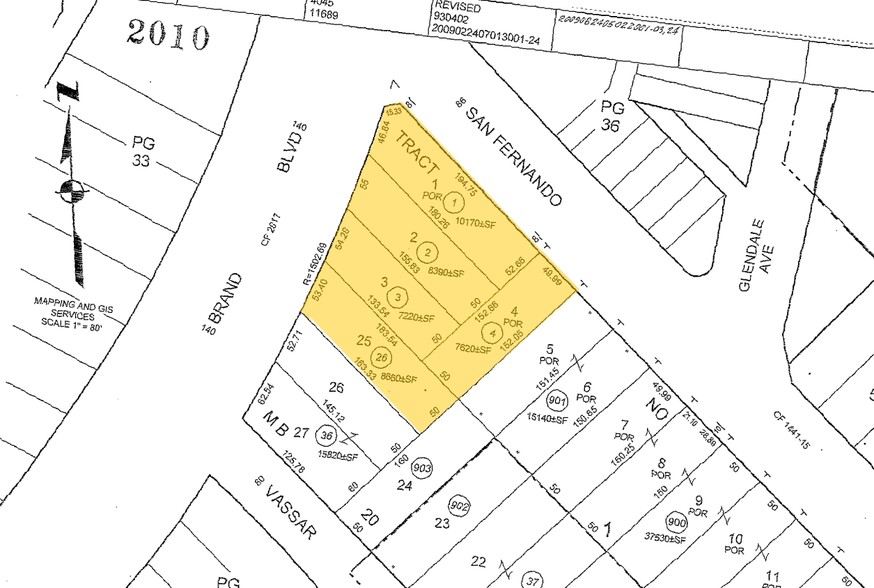 1800 S Brand Blvd, Glendale, CA for rent - Plat Map - Image 2 of 30