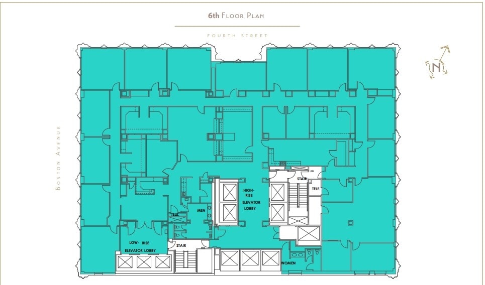 401 S Boston Ave, Tulsa, OK to rent Floor Plan- Image 1 of 1