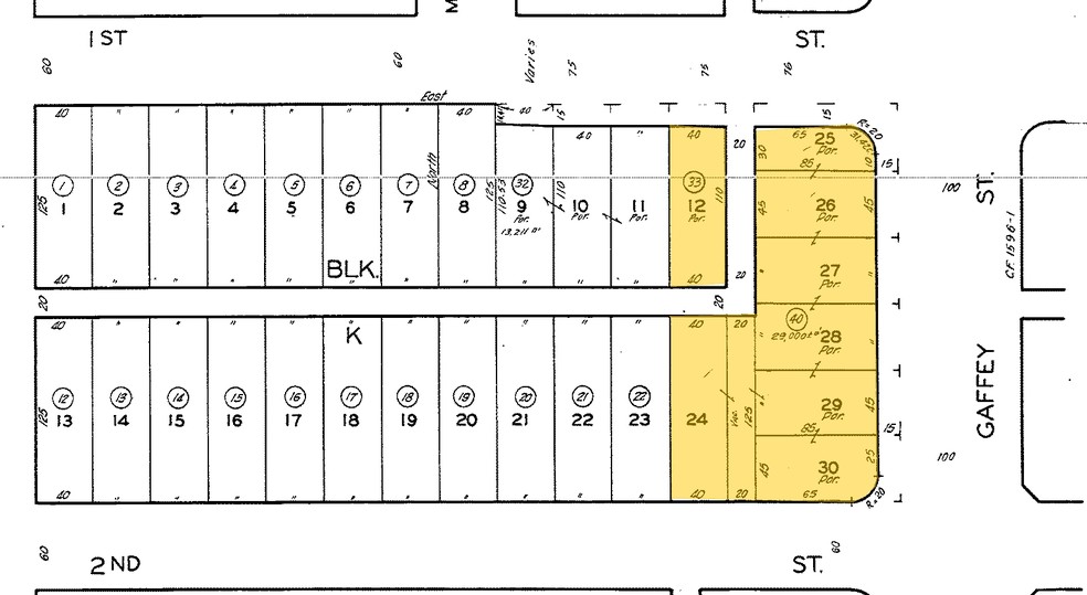 111 S Gaffey St, San Pedro, CA for sale - Plat Map - Image 1 of 1