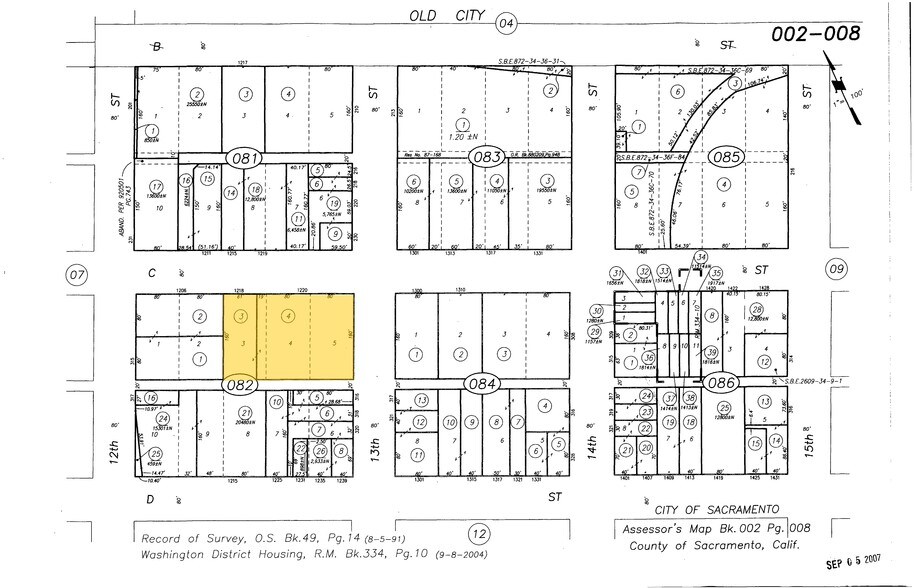 1236 C St, Sacramento, CA for sale - Plat Map - Image 1 of 1