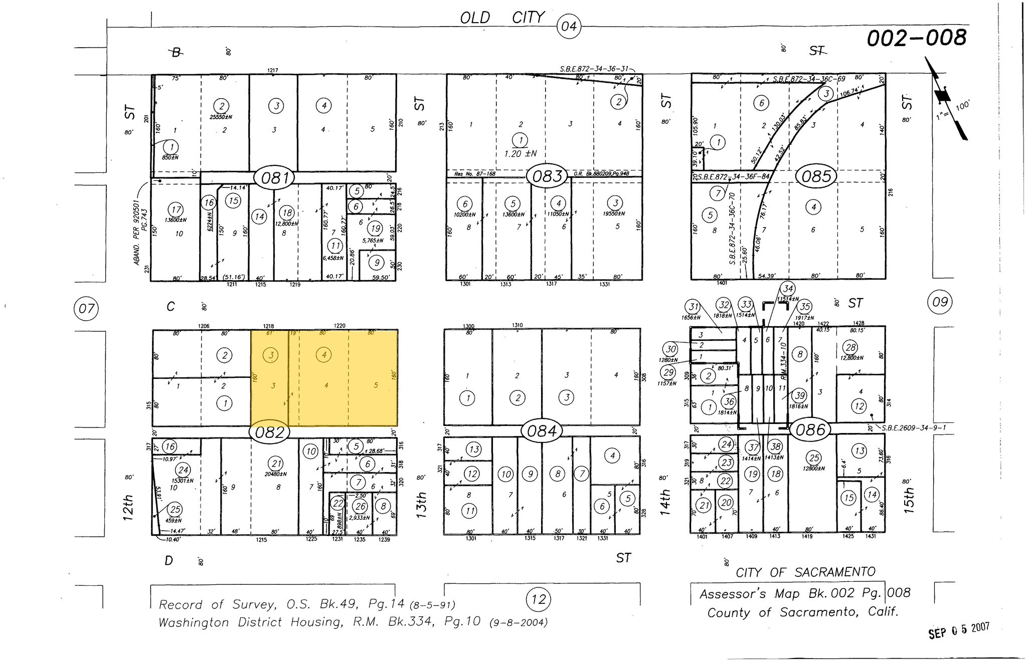 1236 C St, Sacramento, CA for sale Plat Map- Image 1 of 1