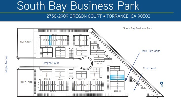 2750 Oregon Ct, Torrance, CA for rent - Site Plan - Image 2 of 2