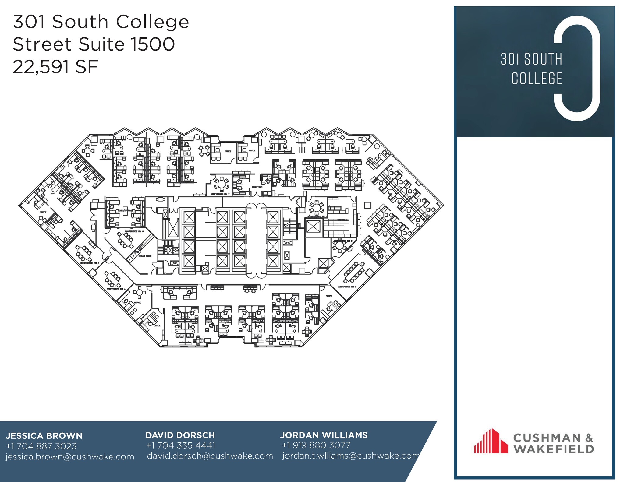 301 S College St, Charlotte, NC for rent Floor Plan- Image 1 of 1