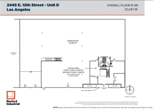 2445-2460 E 12th St, Los Angeles, CA for rent Floor Plan- Image 2 of 3