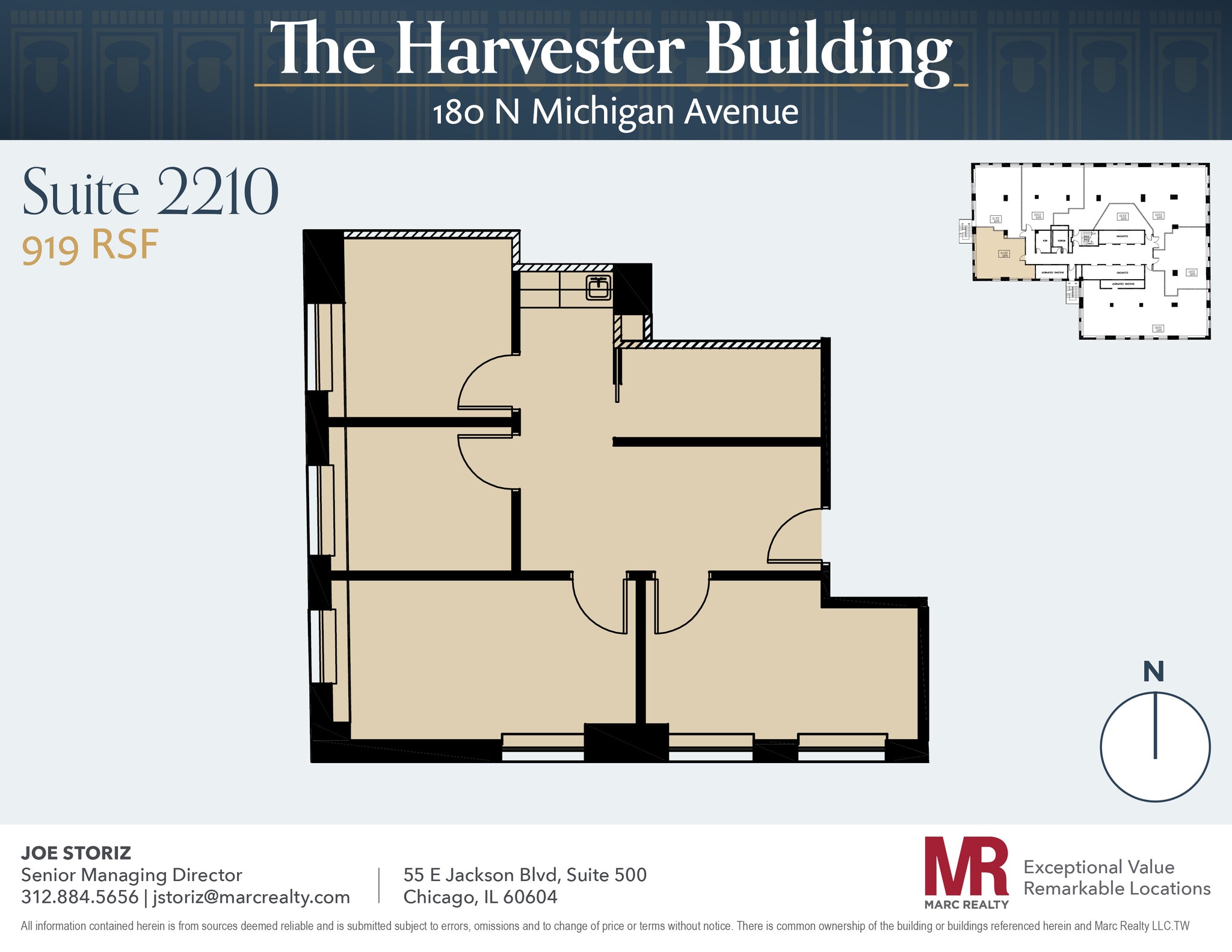 180 N Michigan Ave, Chicago, IL to rent Floor Plan- Image 1 of 7