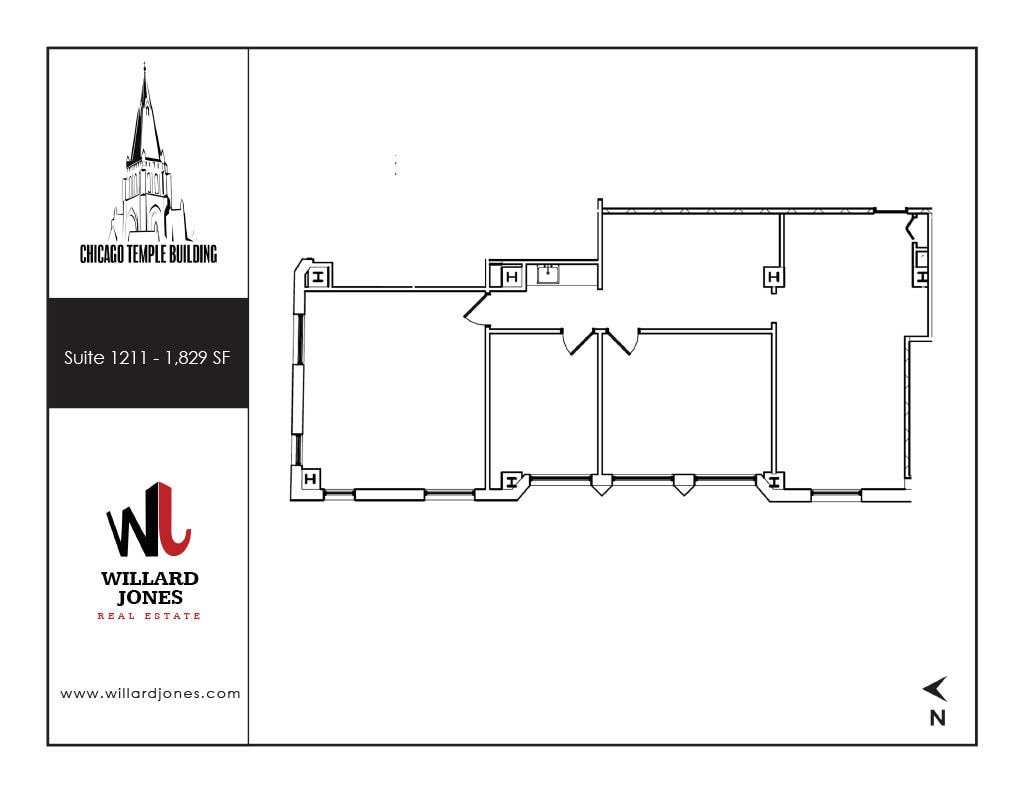 77 W Washington St, Chicago, IL to rent Floor Plan- Image 1 of 1