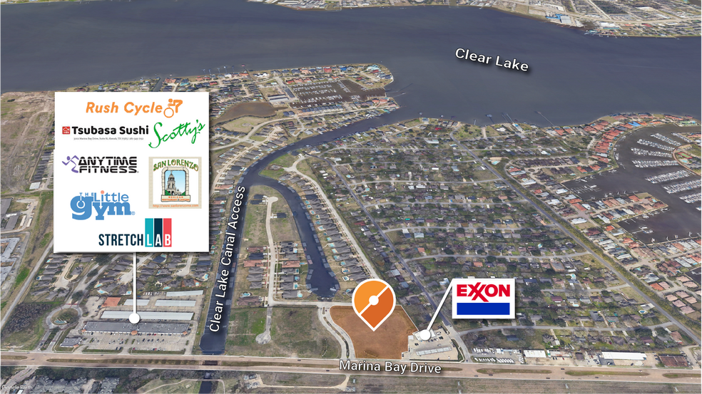 Nec Marina Bay Drive & Cypress Bay Blvd, Kemah, TX for sale - Aerial - Image 1 of 3