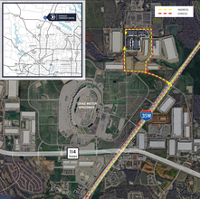 3701 McPherson Drive, Northlake, TX - aerial  map view